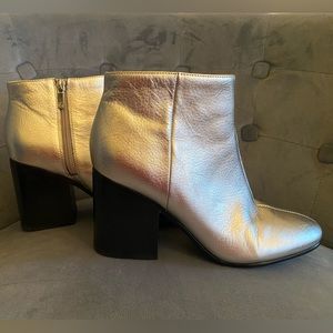 Silver Marc Fisher booties, Size 8